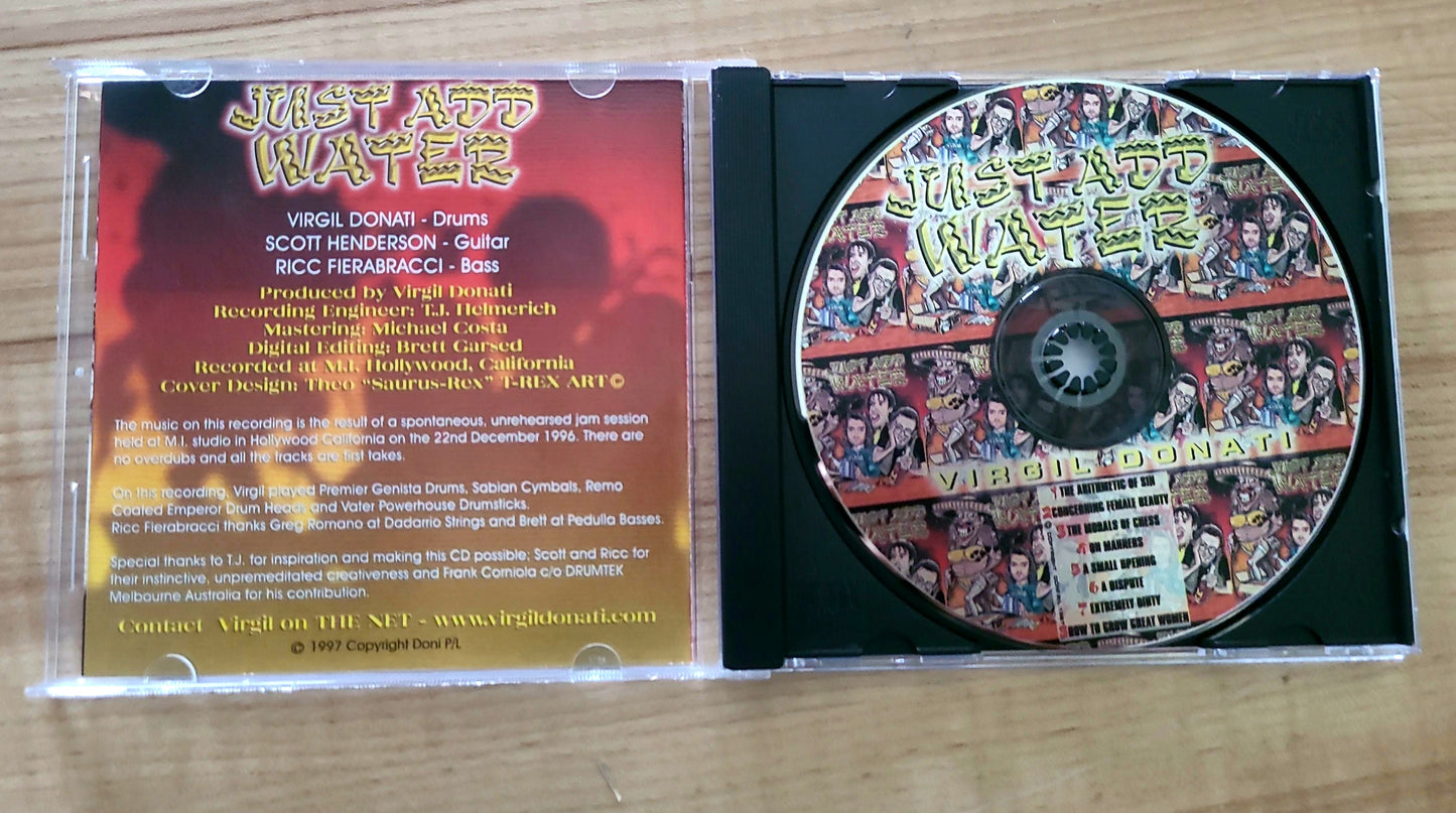 VIRGIL DONATI JUST ADD WATER CD SCOTT HENDERSON RICC FIERABRACCI RARE!! VG+ to NEARMINT