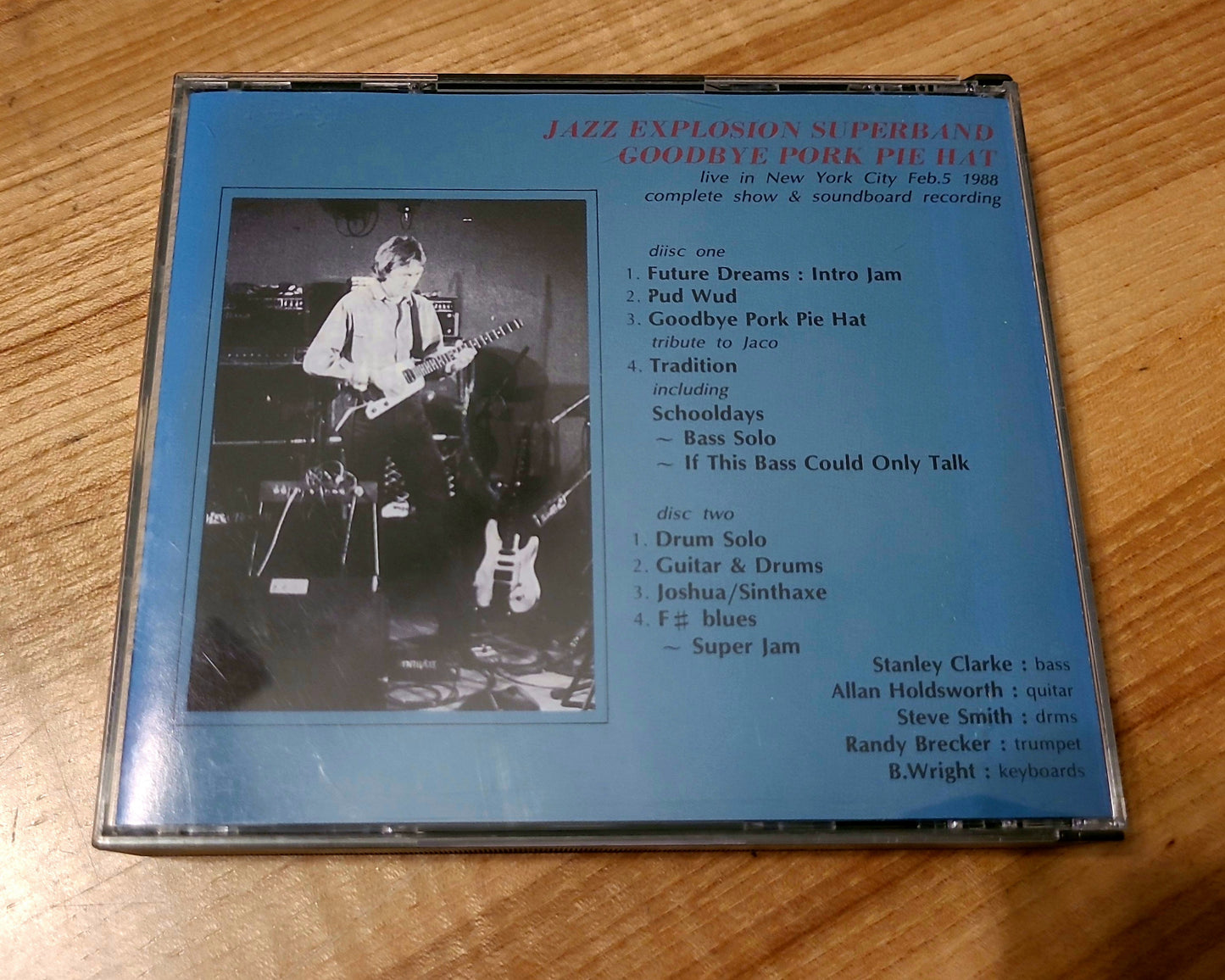 ALLAN HOLDSWORTH JAZZ EXPLOSION SUPERBAND — GOODBYE PORK PIE HAT