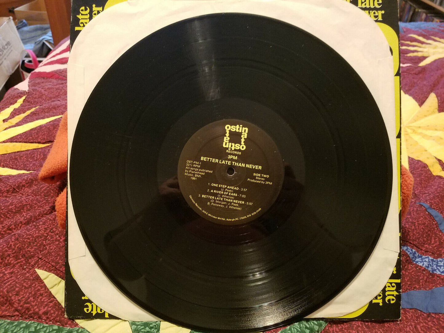 3PM BETTER LATE THAN NEVER ULTRA-RARE SIGNED BY WHOLE BAND! JAZZ ROCK FUNK LP