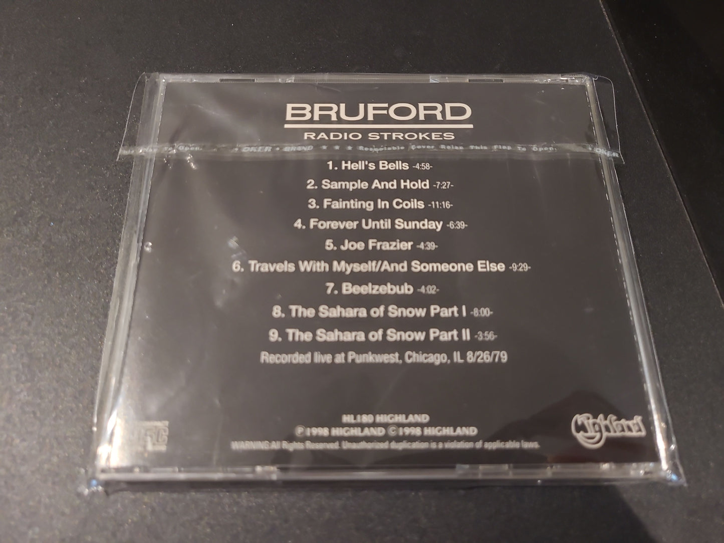 Bruford – Radio Strokes -- LIVE IN CHICAGO 1979