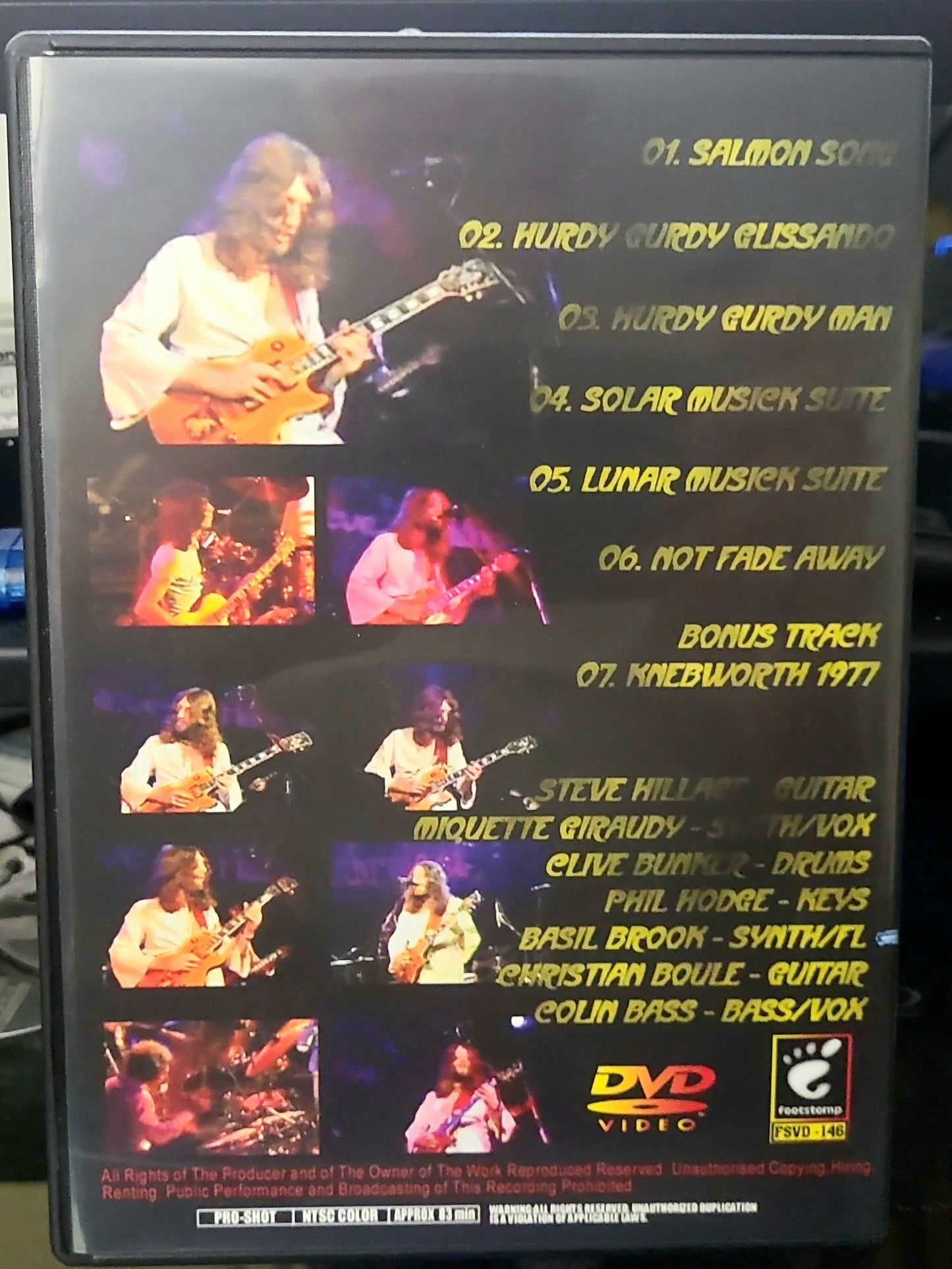STEVE HILLAGE / Steve Hillage / ROCKPALAST (1 DVD) 1977 Live / British Canterbury Rock