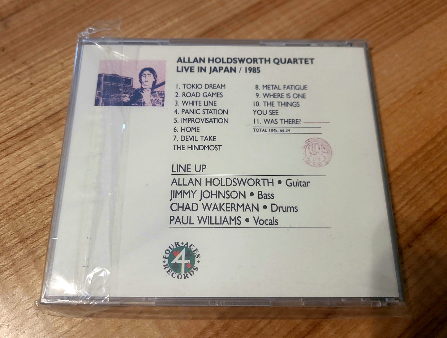 ALLAN HOLDSWORTH QUARTET / LIVE IN JAPAN 1985 CD IMPORTED FROM JAPAN