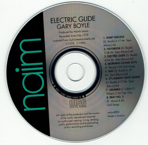 GARY BOYLE ELECTRIC GLIDE IMPORT 1993 RARE NAIMCD002 JAZZ ROCK FUSION ISOTOPE