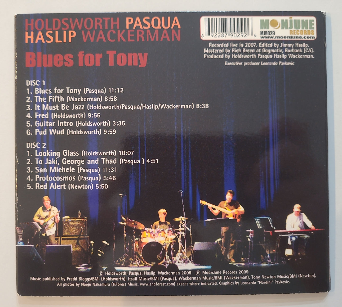 Allan Holdsworth Pasqua Haslip Wackerman BLUES FOR TONY 2CD NEW! SEALED! JAZZ ROCK!
